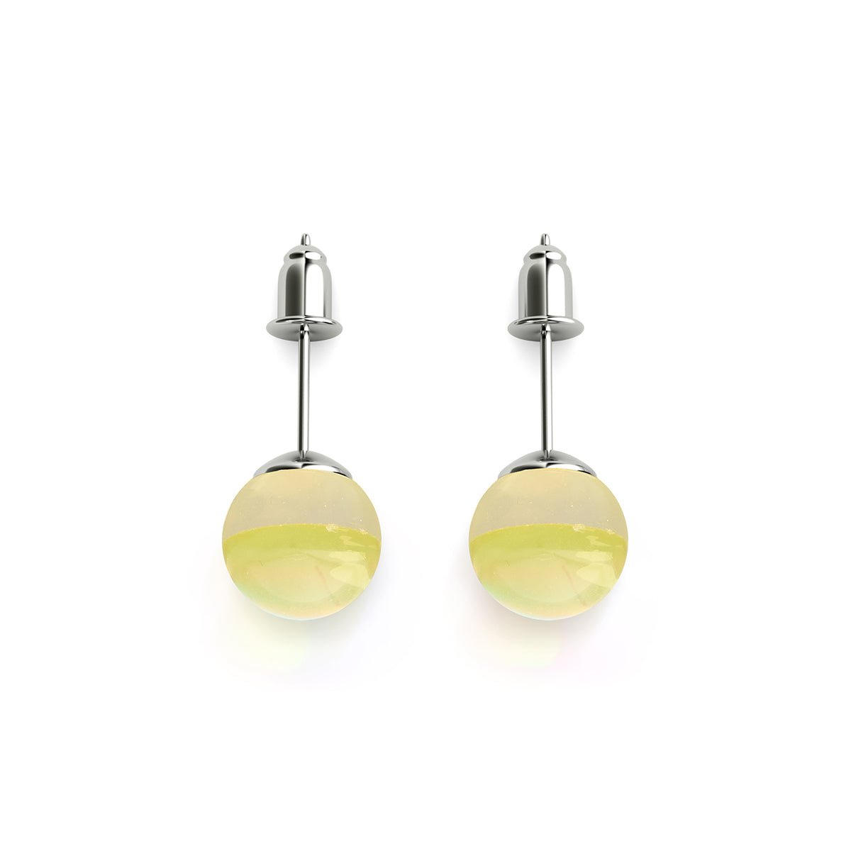 Sunburst | .925 Sterling Silver | Galaxy Glass Stud Earrings